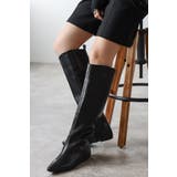 BLACK | インヒールロングブーツ 88-004319 | BONJOUR SAGAN