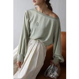 LIGHT-KHAKI | サテンロングスリーブTシャツ 88-004345 | BONJOUR SAGAN