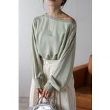 サテンロングスリーブTシャツ 88-004345 | BONJOUR SAGAN | 詳細画像1 