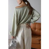 サテンロングスリーブTシャツ 88-004345 | BONJOUR SAGAN | 詳細画像5 