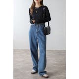 チュール切り替えロングスリーブTシャツ 88-004346 | BONJOUR SAGAN | 詳細画像3 