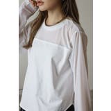 チュール切り替えロングスリーブTシャツ 88-004346 | BONJOUR SAGAN | 詳細画像13 
