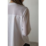 チュール切り替えロングスリーブTシャツ 88-004346 | BONJOUR SAGAN | 詳細画像15 