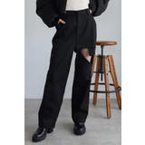 BLACK | straight cut chino | BONJOUR SAGAN