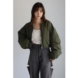 DARK-KHAKI | cropped MA-1 / クロップド丈MA-1 88-004362 | BONJOUR SAGAN