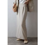 LIGHT-BEIGE | バックスリットIラインスカート 88-004364 | BONJOUR SAGAN
