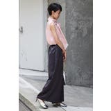 2WAYリボンオーガンジブラウス×サテンタックワイドパンツセットアップ 88 0… | BONJOUR SAGAN | 詳細画像2 