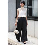 2WAYリボンオーガンジブラウス×サテンタックワイドパンツセットアップ 88 0… | BONJOUR SAGAN | 詳細画像17 