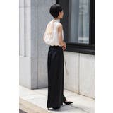 2WAYリボンオーガンジブラウス×サテンタックワイドパンツセットアップ 88 0… | BONJOUR SAGAN | 詳細画像19 