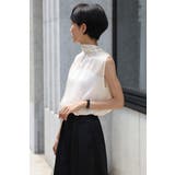 2WAYリボンオーガンジブラウス×サテンタックワイドパンツセットアップ 88 0… | BONJOUR SAGAN | 詳細画像21 