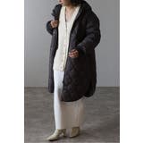 CHARCOAL-GRAY | 袖切り替えドロストキルティングコート 88-004370 | BONJOUR SAGAN