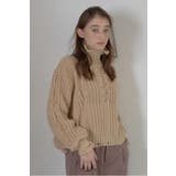BEIGE | damage fringe knit | BONJOUR SAGAN