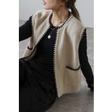 ハマグリステッチニットベスト 88-004375 | BONJOUR SAGAN | 詳細画像9 