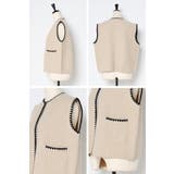 ハマグリステッチニットベスト 88-004375 | BONJOUR SAGAN | 詳細画像27 