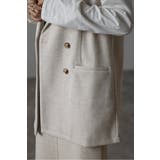 ウールタッチダブルボタンベスト 88-004382 | BONJOUR SAGAN | 詳細画像7 