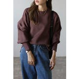 BROWN | バレルスリーブサイドリブニットプルオーバー 88-004390 | BONJOUR SAGAN