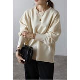 バレルスリーブサイドリブニットプルオーバー 88-004390 | BONJOUR SAGAN | 詳細画像12 