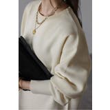 バレルスリーブサイドリブニットプルオーバー 88-004390 | BONJOUR SAGAN | 詳細画像18 