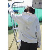 BSバックロゴ刺繍×箔プリントフーディー88-004403 | BONJOUR SAGAN | 詳細画像1 