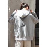 BSバックロゴ刺繍×箔プリントフーディー88-004403 | BONJOUR SAGAN | 詳細画像2 