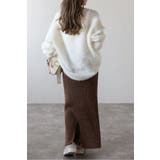 カシミアタッチディープVネックニット 88-004412 | BONJOUR SAGAN | 詳細画像7 