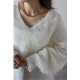 カシミアタッチディープVネックニット 88-004412 | BONJOUR SAGAN | 詳細画像8 