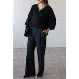 カシミアタッチディープVネックニット 88-004412 | BONJOUR SAGAN | 詳細画像20 