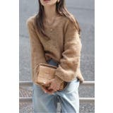 カシミアタッチディープVネックニット 88-004412 | BONJOUR SAGAN | 詳細画像23 