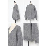 カシミアタッチディープVネックニット 88-004412 | BONJOUR SAGAN | 詳細画像32 