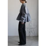 アンチピリング加工裏起毛フロントジップペプラムスウェット 88-004417 | BONJOUR SAGAN | 詳細画像5 