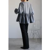 アンチピリング加工裏起毛フロントジップペプラムスウェット 88-004417 | BONJOUR SAGAN | 詳細画像6 