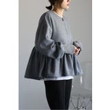 アンチピリング加工裏起毛フロントジップペプラムスウェット 88-004417 | BONJOUR SAGAN | 詳細画像8 