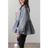 アンチピリング加工裏起毛フロントジップペプラムスウェット 88-004417 | BONJOUR SAGAN | 詳細画像12 