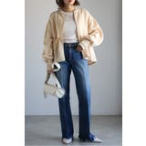 アンチピリング加工裏起毛フロントジップペプラムスウェット 88-004417 | BONJOUR SAGAN | 詳細画像33 