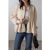 アンチピリング加工裏起毛フロントジップペプラムスウェット 88-004417 | BONJOUR SAGAN | 詳細画像39 