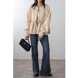 アンチピリング加工裏起毛フロントジップペプラムスウェット 88-004417 | BONJOUR SAGAN | 詳細画像45 