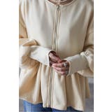 アンチピリング加工裏起毛フロントジップペプラムスウェット 88-004417 | BONJOUR SAGAN | 詳細画像51 