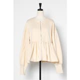 アンチピリング加工裏起毛フロントジップペプラムスウェット 88-004417 | BONJOUR SAGAN | 詳細画像56 