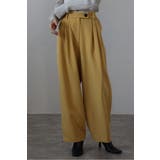MUSTARD | トリプルタックワイドバレルパンツ 88-004420 | BONJOUR SAGAN