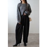 トリプルタックワイドバレルパンツ 88-004420 | BONJOUR SAGAN | 詳細画像1 