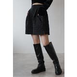 BLACK | heart quilting short | BONJOUR SAGAN