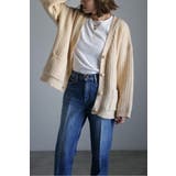 CREAM | ツイードニットVネックカーディガン 88-004424 | BONJOUR SAGAN