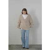 fluffy vneck knit | BONJOUR SAGAN | 詳細画像3 
