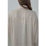 satin oversize shirt | BONJOUR SAGAN | 詳細画像18 