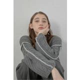 CHARCOAL-GRAY | bicolor wide sleeve | BONJOUR SAGAN