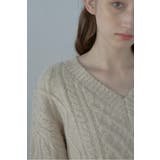 cropped vneck cable | BONJOUR SAGAN | 詳細画像34 