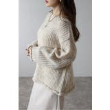 アルパカタッチボートネックローゲージニット 88-004442 | BONJOUR SAGAN | 詳細画像1