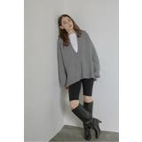 GRAY | 2way collared deep | BONJOUR SAGAN