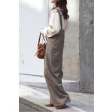 チェック柄ハイウエストサロペット 88-004451 | BONJOUR SAGAN | 詳細画像2 