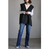 前後2WAYフェイクウール配色ベスト 88-004452 | BONJOUR SAGAN | 詳細画像32 